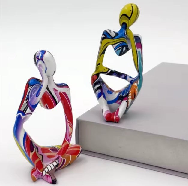 Abstract Resin Beeld – Moderne Europese Woondecoratie – Kunst Sculptuur voor Woonkamer & Kantoor